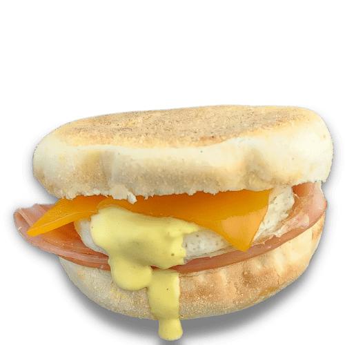 Burger Co Egg Cheese Ham Holindaise Breakfast Burger